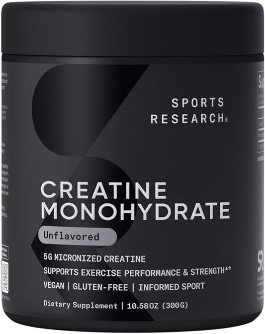 Creatine Monohydrate - Gain Lean Muscle, Improve Performance and Strength and Support Workout Recovery