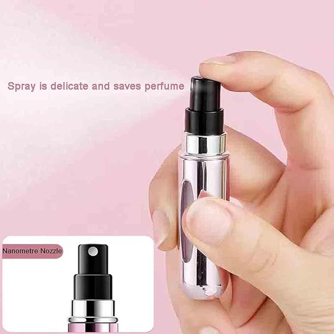 Portable Mini Refillable Perfume Atomizer Bottle Atomizer Travel Size Perfume Spray Bottles 6 Pcs Pack