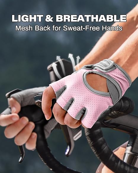 Workout Gloves for Women, Weight Lifting Gloves for Gym, Cycling, Exercise, Fitness and Training, with Excellent Grip and Cushion Pads