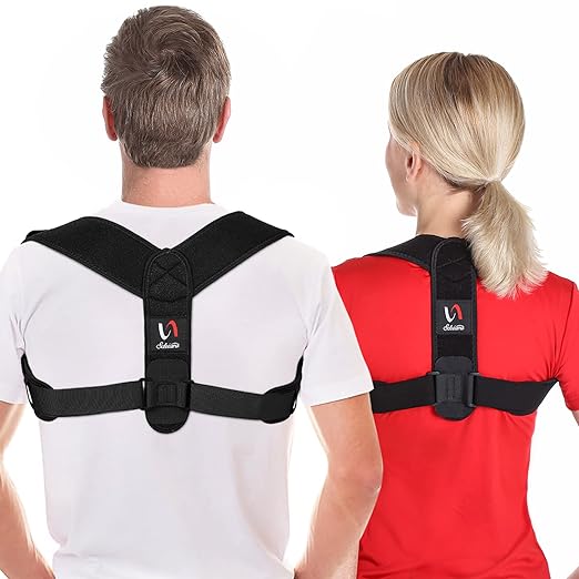 "Adjustable Posture Corrector for Men & Women - Comfortable Back Brace for Support"