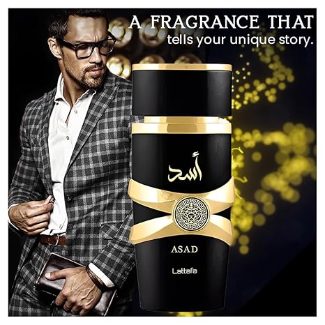 Asad Lattafa Perfume Collection with Scented Cards - 3.4oz