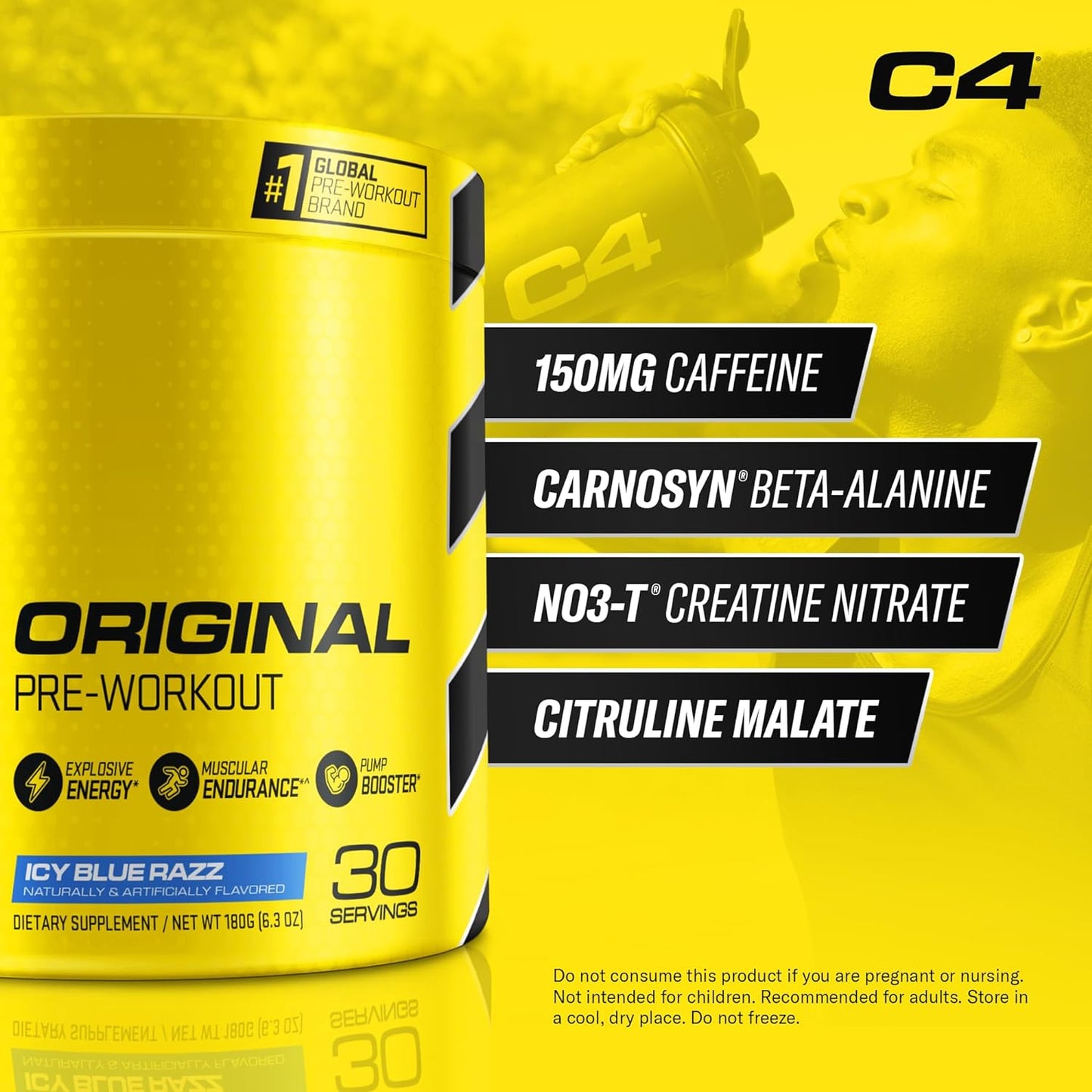 C4 Original Pre Workout Powder - 30 Servings