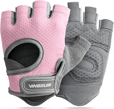 Workout Gloves for Women, Weight Lifting Gloves for Gym, Cycling, Exercise, Fitness and Training, with Excellent Grip and Cushion Pads