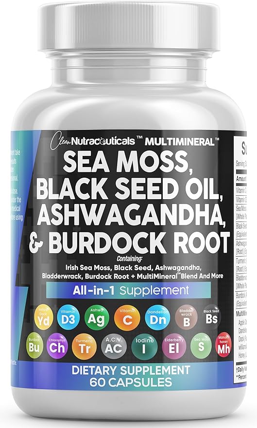 Ultimate Wellness Blend: Sea Moss, Black Seed Oil, Ashwagandha & More!