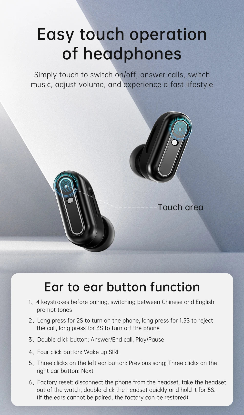 Smart 2 in 1 Watch with TWS Bluetooth Earbuds