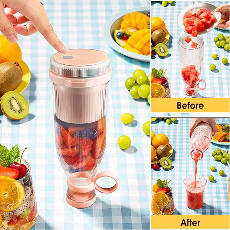 Rechargeable mini USB Portable Fruit Juicer Blender